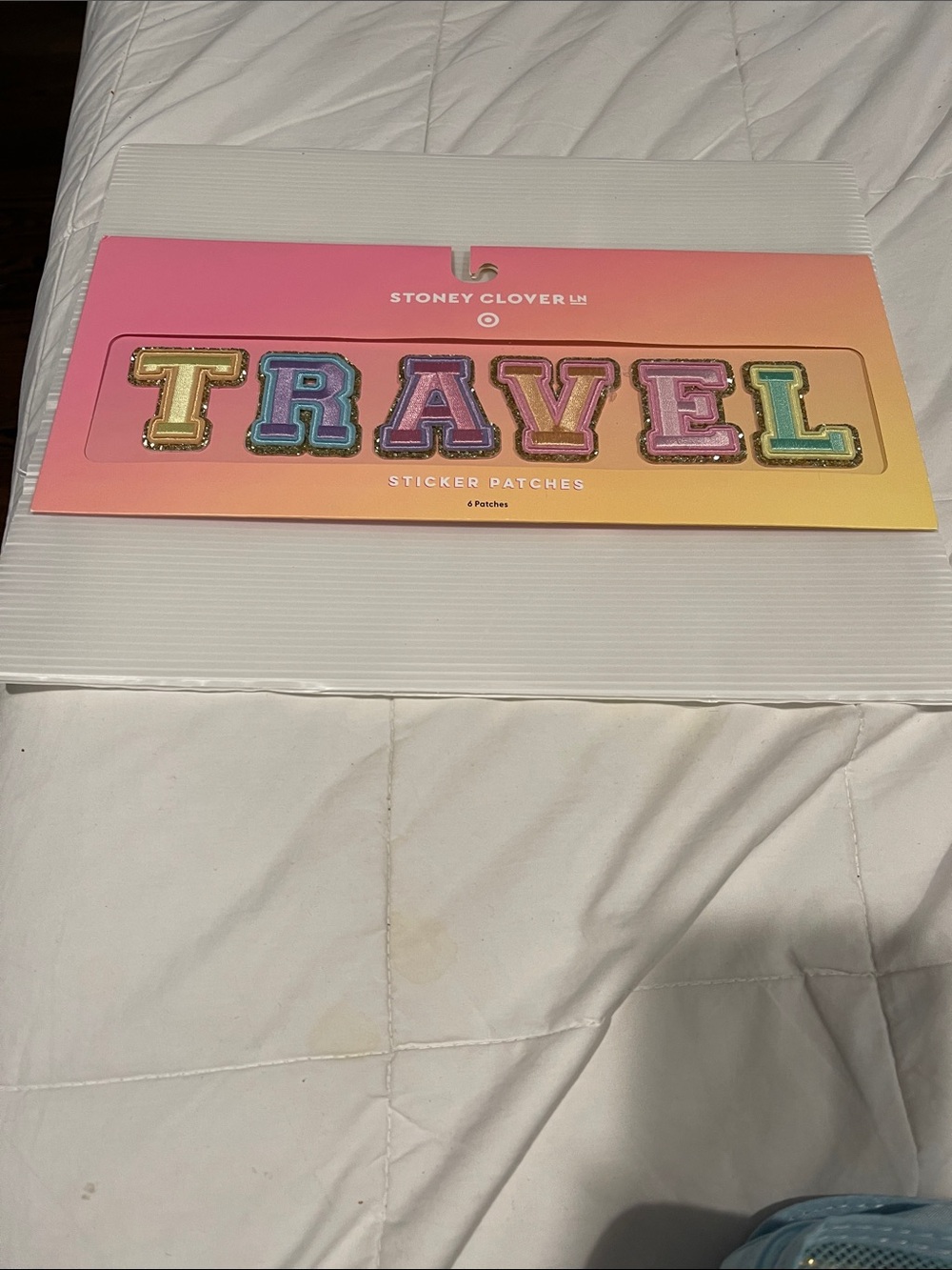 LoveShackFancy Multicolor 'TRAVEL' Letter Sticker Patches